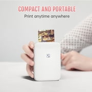 HPRT Pocket Photo Printer - Portable Mini Color Wireless Mobile Printer - Zink 2x3” Sticky-Back Photos - Bluetooth Compatible with iOS & Android Devices Printing Machine Sticker