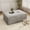 Oyster White, variant on IDEALSOUL Corduroy Ottoman, Rectangle Ottoman Foot Rest for Couch, Oversized Modular Sectional Sofa Stool, Extra Seating & Coffee Table for Sofa, Cloud Foot Rest Foam Support, No Assembly Required