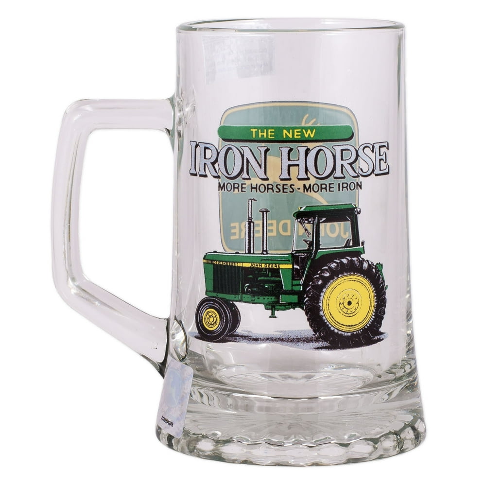 John Deere Licensed Glass .4 L Beer Mug (Iron Horse)