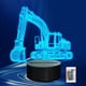 thumbnail image 1 of Luz nocturna CoolGift Mart Excavator 3D LED con control remoto, 1 of 7