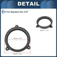 thumbnail image 5 of Unique Bargains Speaker Spacer Ring Tweeter Speaker Spacer Adaptor for Subaru for 6.5" 2Pcs, 5 of 7
