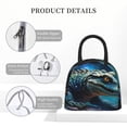 thumbnail image 4 of Yiaed Starry Sky Colorful Crocodile A Print Lunch Bag Adult Insulated Lunch Box, Leakproof Cooler Food Lunch Containers Reusable High Capacity Lunch Tote Bags-One Size, 4 of 6
