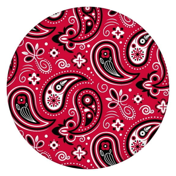 Spill Proof Dining Table Cover Round - Elastic Edge Waterproof Tablecloth, Chic Ethnic Design, Wrinkle-Free & Easy to Clean, Elegant for Parties