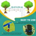 thumbnail image 4 of CoSoTower 32.8' Ninja Warrior Obstacle Course for Kids 3-6 Years, with Swing, Monkey Bars, Climbing Ladder, Gym Rings, Blue, 4 of 7