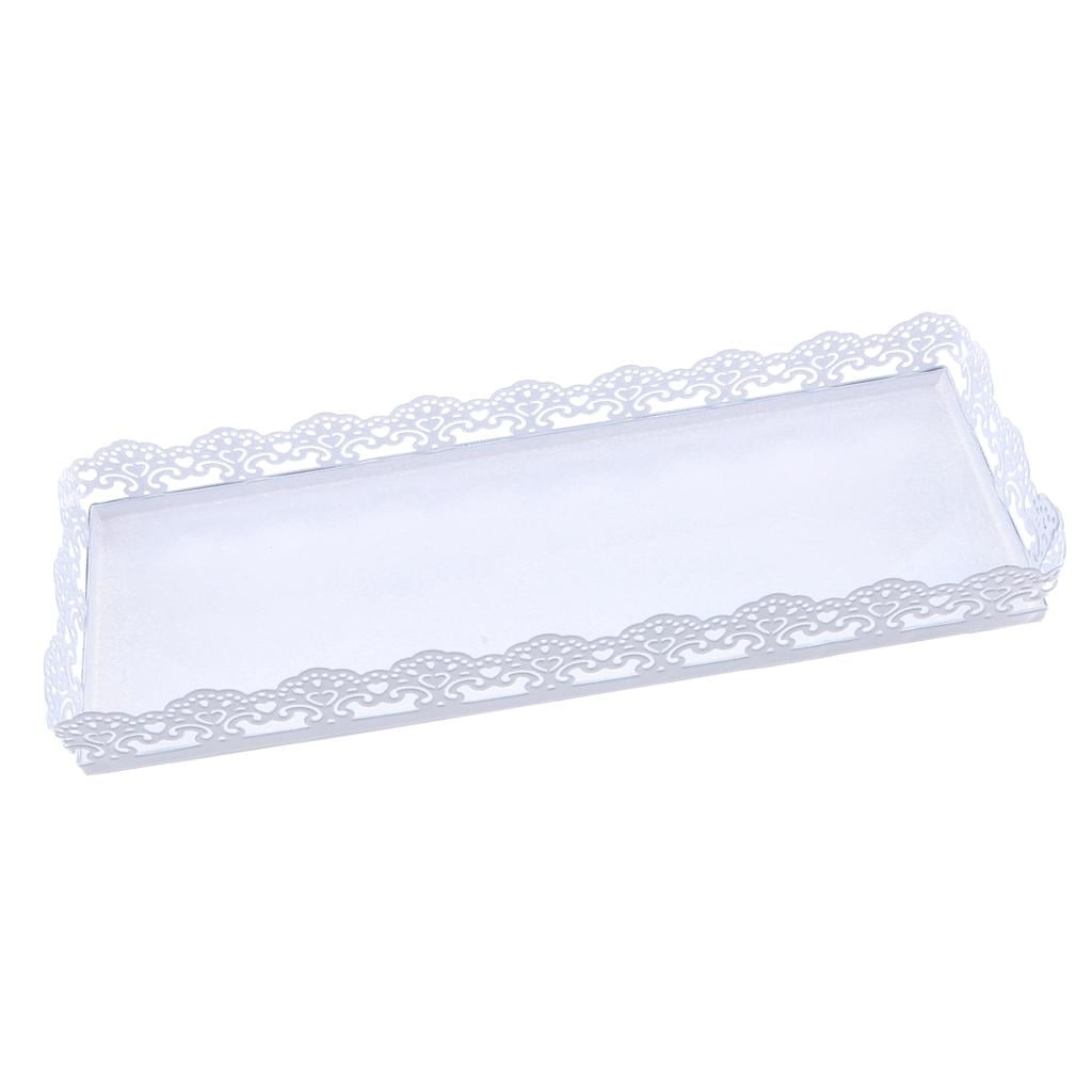 Rectangular Metal Serving Plates Platters for Snacks Cupcake Appetizer Display Rectangular Metal Serving Plates Platters for Snacks Cupcake Appetizer Display