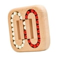 thumbnail image 3 of Cubo Giratorio de Madera con Forma de Frijol Mágico para Dedos, Juguete Antiestrés, Adorno, Suministros para Fiestas, Regalo, Rompecabezas para Adulto Perla acrílica, 3 of 8