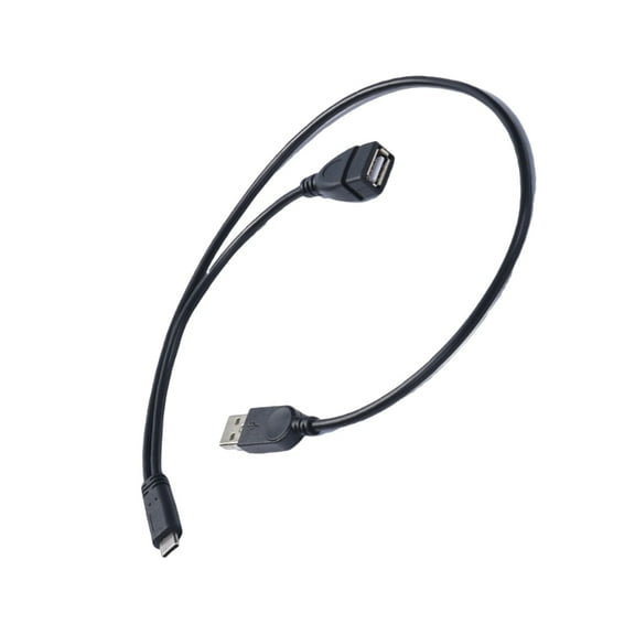 Type C Connectors to USB Female and Male OTG Splitter Cable for Gadget Charging