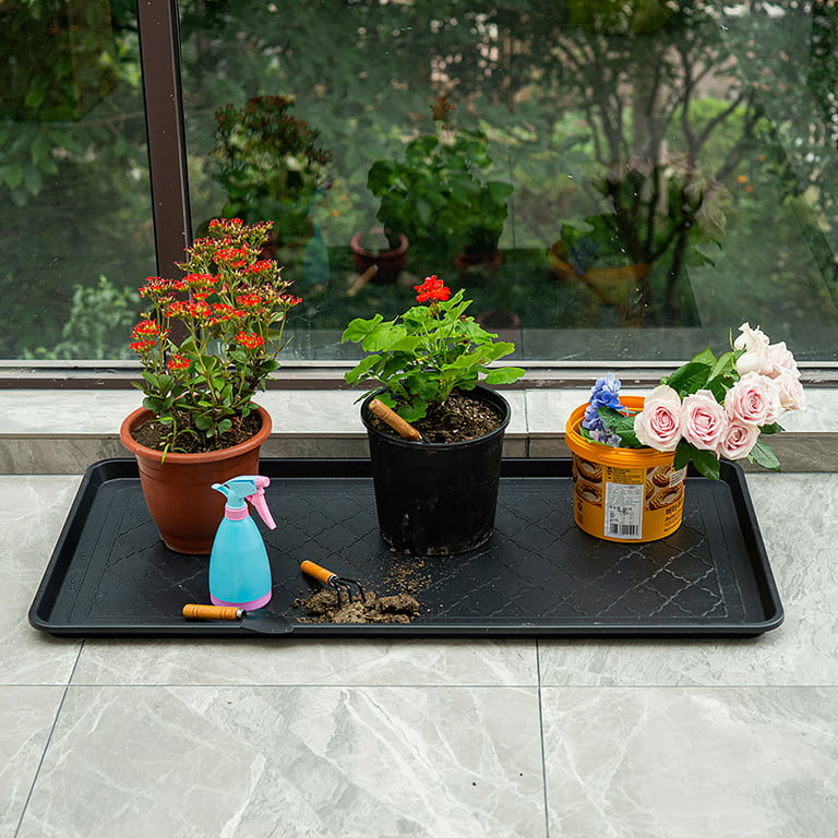 Black Boot Tray Mat Multi-Purpose Shoe Tray Mat For Plants Pet