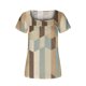 thumbnail image 5 of Fiudx Ofertas Flash Del Día Solo En Línea Blusa Holgada de Manga Corta con Cuello En V Informal Estampada a La Moda para Mujer, 5 of 5