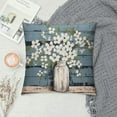 thumbnail image 2 of Creowell Short Plush Pillowcase 1 Piece Pillow Case Pear Flower Design White, 2 of 5