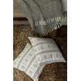 thumbnail image 6 of · REDEARTH · Printed Throw Pillow Cushion Covers-Woven Decorative Farmhouse Cases Set for Couch, Sofa, Bed, Chair, Dining, Patio, Outdoor, car; 100% Cotton (18"x18"; Ivory) Pack of 2, 6 of 6