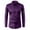 Purple, variant on Mens T-shirts Male Color Blocked Button Lapel Shirt Slim Fit Business Casual Design Shirt Workout Pack Fitted Pack Men Long Sleeved Men Lack Top Mens Long Sleeve Compression Shirts Sleeve Black 44