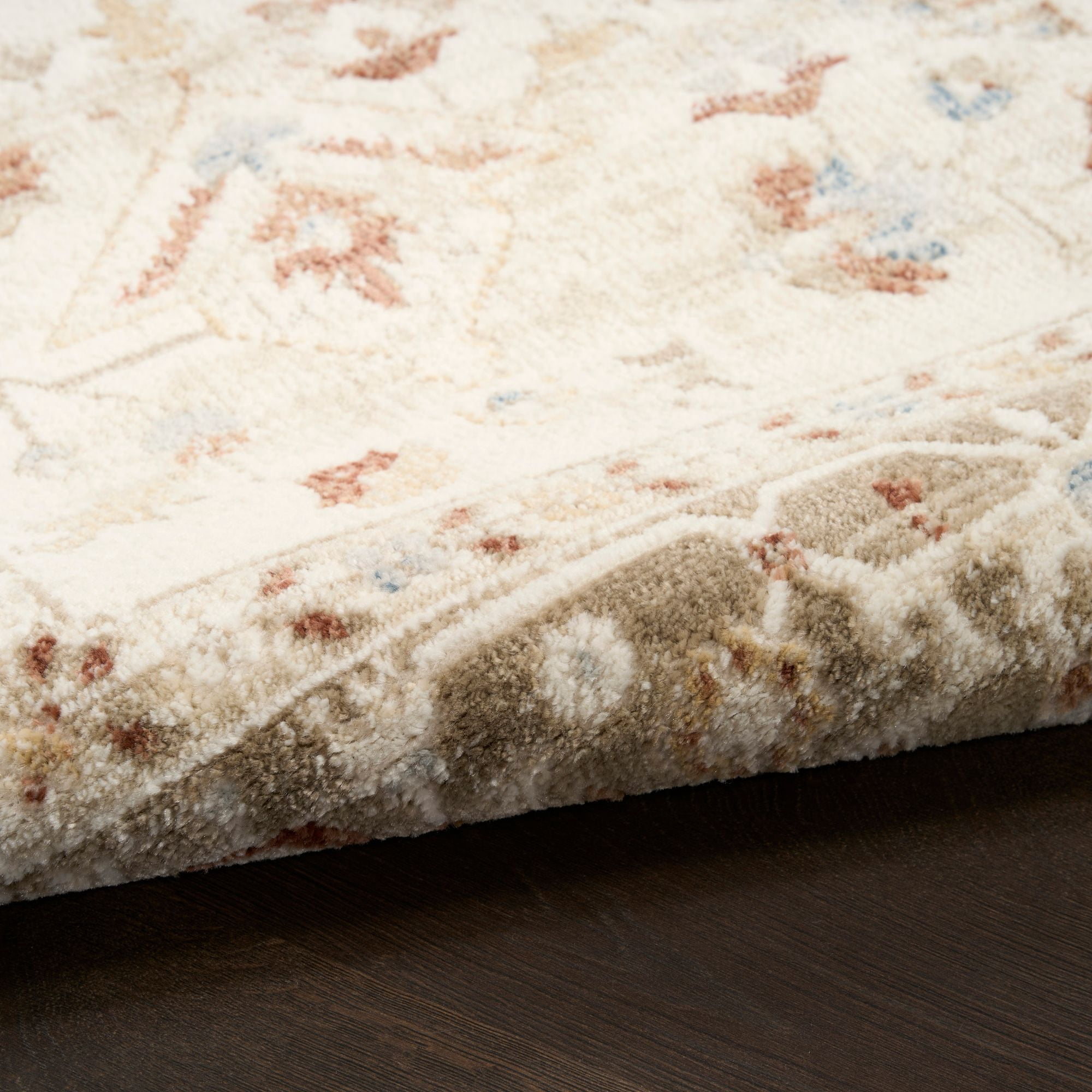 Nourison Pardis 5'3" x 7' Ivory Taupe Vintage Indoor Rug