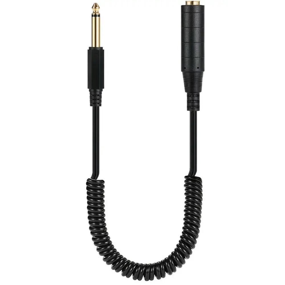 FOR Elastic expansion contraction TS TRS 6.35 Male Female Male to Male cable Line Mono Stereo 6.35mm Female Male Spring wire Cord