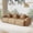 Brown, variant on 109" 3-Seat Modular U-Shaped Sectional Sofa, Light Camel Velvet with 2 Movable Ottomans & Throw Pillows, No Assembly Required