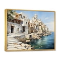 thumbnail image 2 of Designart "Greece magic Delos II" Landscapes Floater Framed Canvas Art Print, 2 of 7