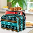 thumbnail image 3 of Yuyamidu Aztec Western Geometric Toaster Cover 4 Slice Wide Slot Bread Maker Cover Stain Resistant Kitchen Small Appliance Cover with Handle Anti Fingerprint Protector, 3 of 7