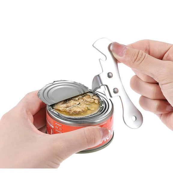 LQQBOX Can Opener Manual Stainless Steel Camping Can Opener Portable Bottle Opening Heavy Duty Multifunctional Kitchen Accessories for Kitchen Travel Camping Survival