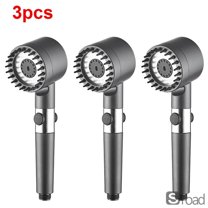 High Pressure Shower Head, 3-Spray Mode Handheld Showerhead With ON/OFF Pause Switch, Water Saving Filtered Shower Head With Easy-Clean Nozzles For Powerful Spray, Hotel Spa Experience​,One Size,3pcs