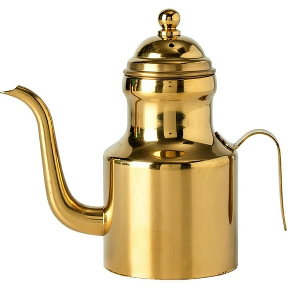 YIEMEEN Stainless Steels Oil Dispenser With Long Spout For Precise Pouring Leak proof Liquid Oil Container Kitchen Tool