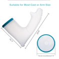 thumbnail image 1 of Fyydes Housse de Protection contre l'Eau en Fonte, Housse Imperméable pour Douche et Bain - Bras Adulte. Réutilisable 100% Scellé, 1 of 8