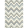 thumbnail image 2 of SAFAVIEH Cambridge Ravenna Geometric Wool Area Rug, Ivory/Blue, 4' x 6', 2 of 7