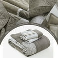 thumbnail image 4 of DUOHONG King Bedspread 100% Cotton Farmhouse Reversible Bedding Set, Brown/Gray/Beige, 120"W x 120"L, 4 of 6