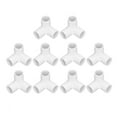 thumbnail image 2 of Raccords d'Angle, 10 Pcs Raccords de Coude en PVC 3 Voies Matériaux de Qualité, 2 of 7
