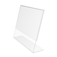 thumbnail image 3 of FixtureDisplays® 6PK Support de Panneau Acrylique Transparent 7 x 5 Pouces avec Design Arrière Incliné, Horizontal 19780-7X5-6PK, 3 of 8