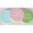 thumbnail image 3 of Designer Stencils It's a Party Cookie Stencil Set, (HAPPY BIRTHDAY - CONGRATS - IT'S A PARTY - MAKE A WISH - CELEBRATE), Beige/semi-transparent, 3 of 4