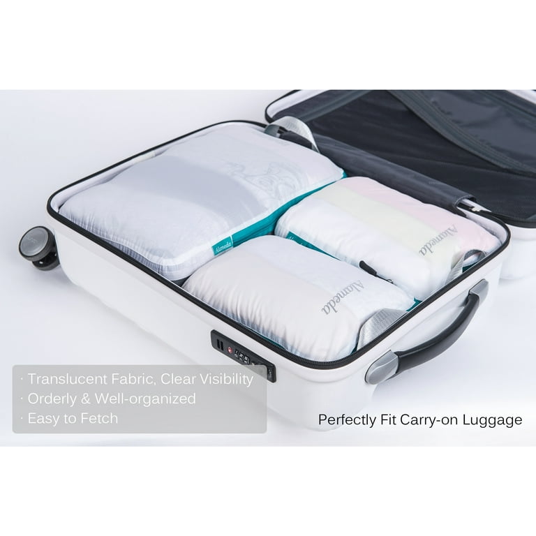  Extra Large Compression Packing Cubes for Travel-Extra  Packaging Cube Luggage Organizers 7 Piece Set-Ultralight, Expandable/Compression  Bags Clothes (White/Grey) : Clothing, Shoes & Jewelry
