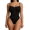 thumbnail image 2 of QSAWXQZ Women's Shapewear Bodysuit Cowl Neck Long Sleeve Tummy Control Body Shaper L, 2 of 9