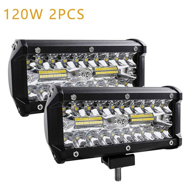 Barra de luz LED para coche todoterreno, focos antiniebla de 4x4, 12V, 24V, Faro de diodo, camión, granja, Tractor, barco, SUV, ATV, barra de luz de trabajo