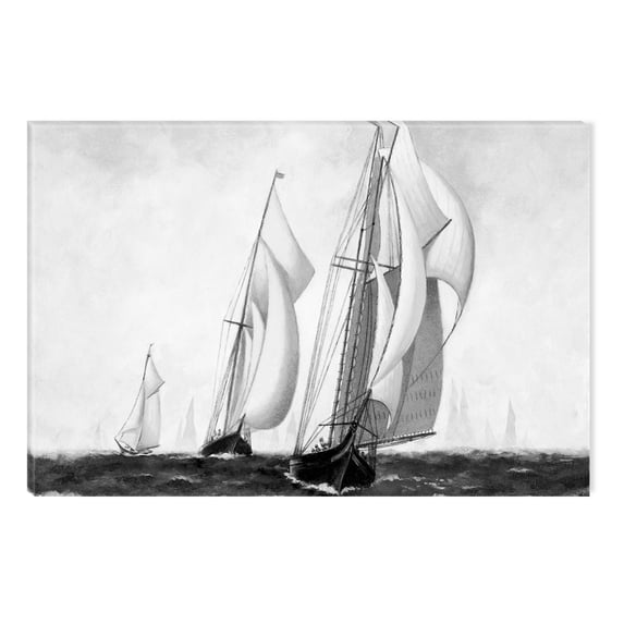 Startonight Canvas Wall Art Black and White Abstract Old Marina, Dual View Surprise Artwork Modern Framed Ready to Hang Wall Art 100% Original Art Painting 23.62 X 35.43 inch