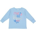 thumbnail image 3 of Inktastic Pink or Blue, Big Brother Loves You Footprints and Heart Boys Long Sleeve Toddler T-Shirt, 3 of 5
