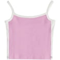 thumbnail image 6 of EHTMSAK Sexy Crop Tank Tops for Women Swim Square Neck Spaghetti Straps Teen Girl T Shirt Sleeveless Y2k Racerback Junior Summer Tank Top Camis Flowy Camisole Pink M, 6 of 8