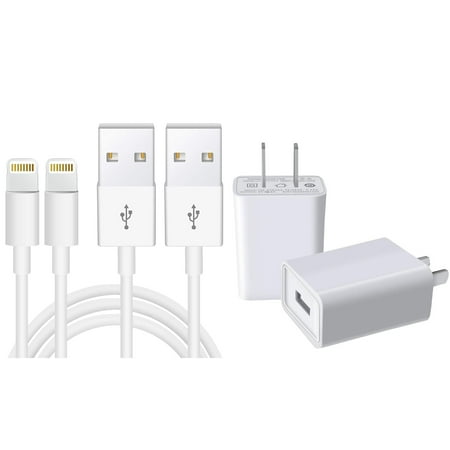 iPhone Charger 2Pack 5Ft Charging Cable and USB Wall Charger Power Adapter Plug Block Compatible iPhone 12 Pro Max, Silver