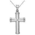 thumbnail image 4 of 925 Sterling Silver Polished Hollow Reversible Religious Faith Cross Pendant Necklace 48x25mm Wide Pendant for Women, 4 of 6