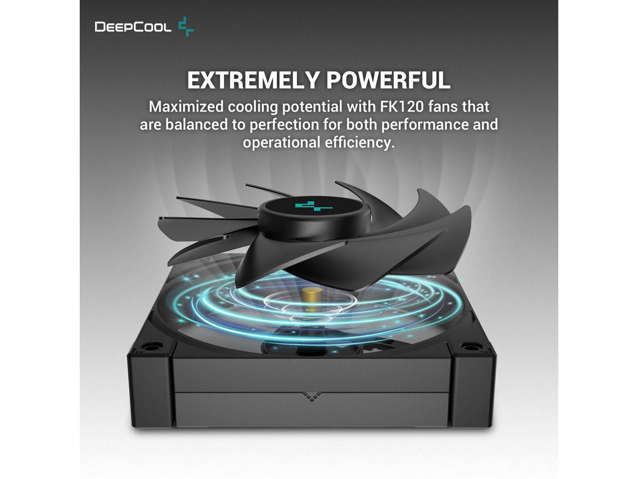 DeepCool LT520 Premium Liquid CPU Cooler, 240mm, High-Performance FK120 FDB  Fans, Multidimensional Infinity Mirror Block 