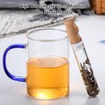 thumbnail image 4 of Tubo de vidrio Té suelto Folilista de hojas de té resistente al calor Infusor Drinkware Gadgets Gadgets Filtro reciclado presenta suministros de viaje Inevent HA060604-00B, 4 of 7