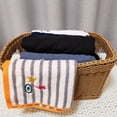 thumbnail image 2 of Raindrops 1 Pc Storage Basket Dirty Clothes Hamper Wicker Woven Laundry Hamper (Coffee), 2 of 8