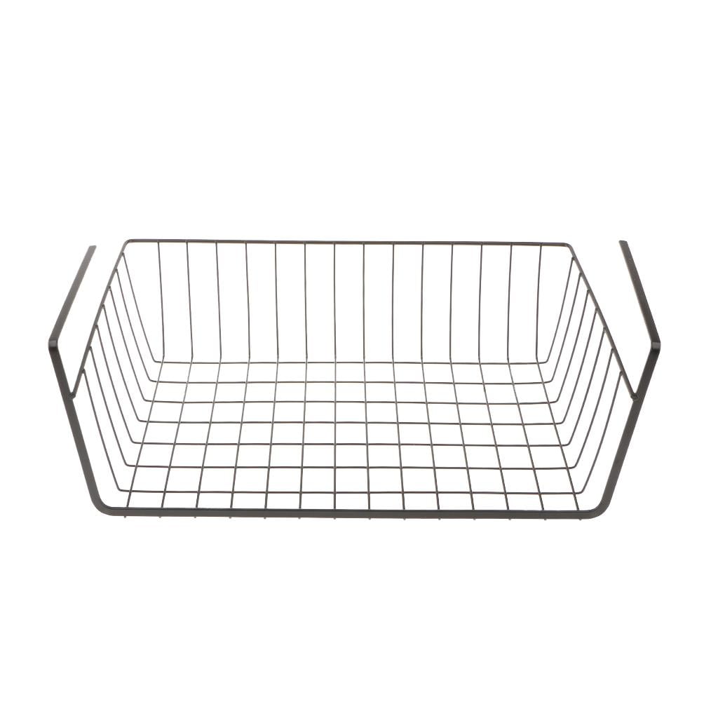 Wire Mesh Organizer Rack Under Shelf Storage Basket