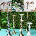 thumbnail image 2 of AYYUFE Metal Candle Holder Stand Flowers Vase Candlestick Wedding Home Table Decor, 2 of 8