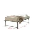 thumbnail image 4 of Kings Brand Furniture Amara Twin Size Trundle Bed Frame Platform (Grey), 4 of 4