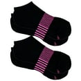 thumbnail image 2 of (2 pack) On the Go Women's Low Cut Socks (Black Lavender Heel Toe, 2 Pair), 2 of 5