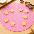 thumbnail image 7 of 11.8 Inch Thick Silicone Baking Mat, Non-Slip Dough Work Surface, Pastry Mat for Kneading and Pie Crust(Pink), 7 of 7