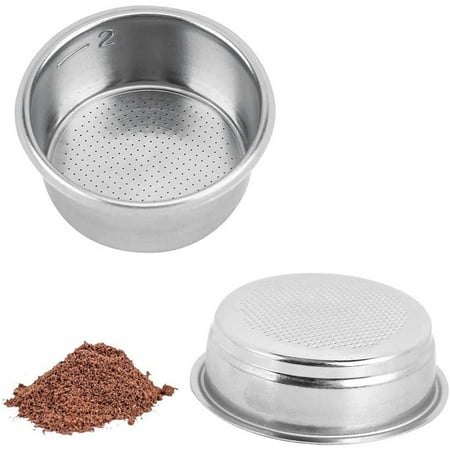 

51mm Coffee Filter Basket 51mm 2 Cup Filter and 1 Cup Bottomless Portafilter 2Pcs Stainless Steel Coffee Filter Basket