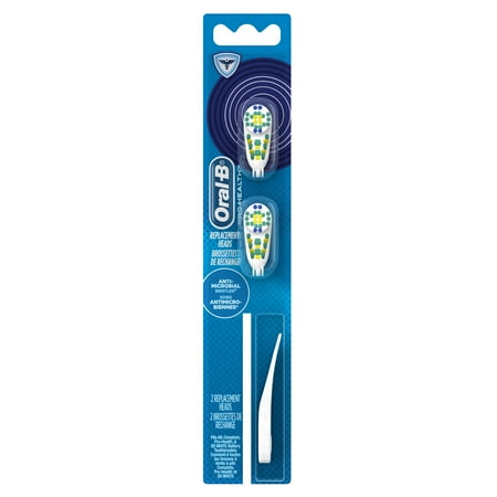 Oral-B Pro-Health Battery Powered Toothbrush Replacement Brush Heads, 2 Count