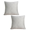 thumbnail image 2 of COM1950s 2 Pack Cooling Ice Silk Pillow Cover, Square 18x18 Inch Size, Detachable and Washable for Bed and Sofa, Refreshing Summer Decor with Cool Texture, 2 of 9