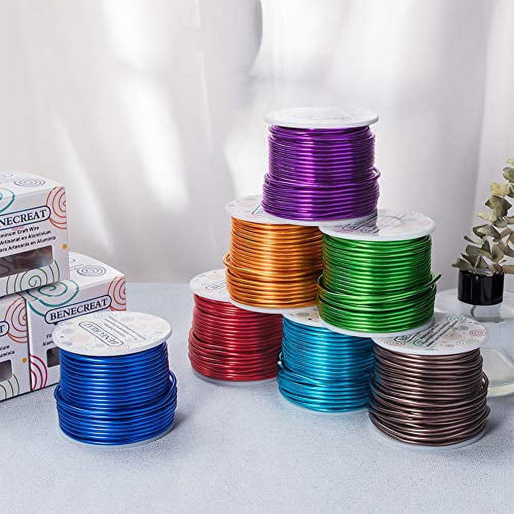 10 Gauge 80FT Tarnish Resistant Jewelry Craft Wire Bendable Aluminum  Sculpting Metal Wire for Jewelry Craft Beading Work YellowGreen